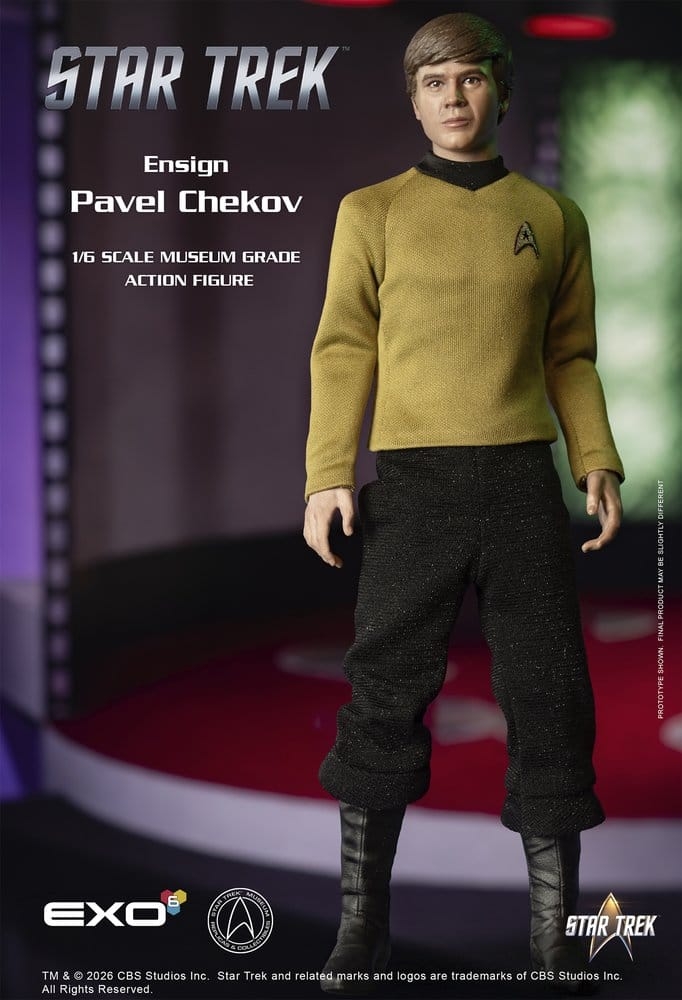 Ensign Pavel Chekov Museum Grade par Exo-6 - figurine 1/6 Star Trek de 30 cm