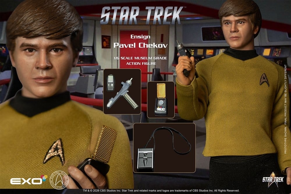 Ensign Pavel Chekov Museum Grade von Exo-6 - Star Trek 1/6 Maßstab Actionfigur