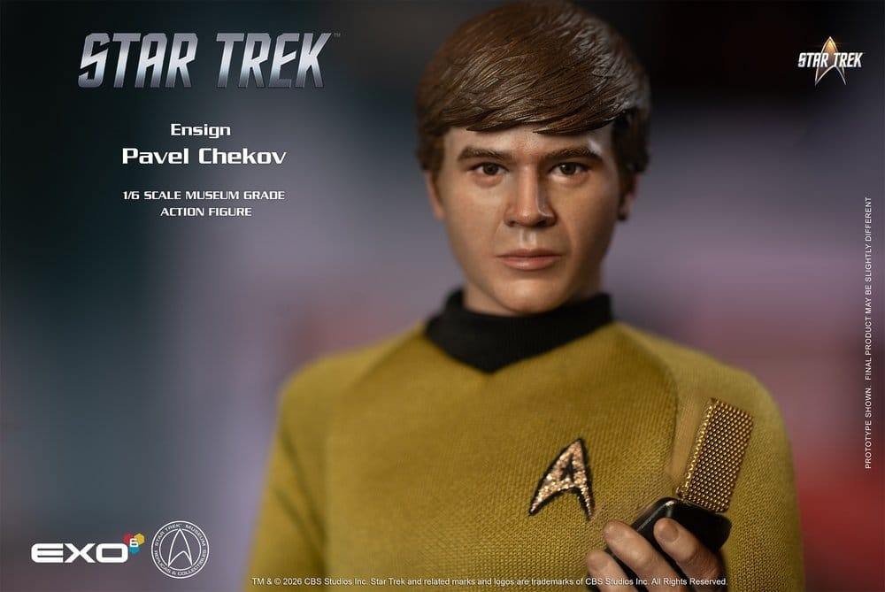 Ensign Pavel Chekov Museum Grade par Exo-6 - figurine 1/6 Star Trek de 30 cm