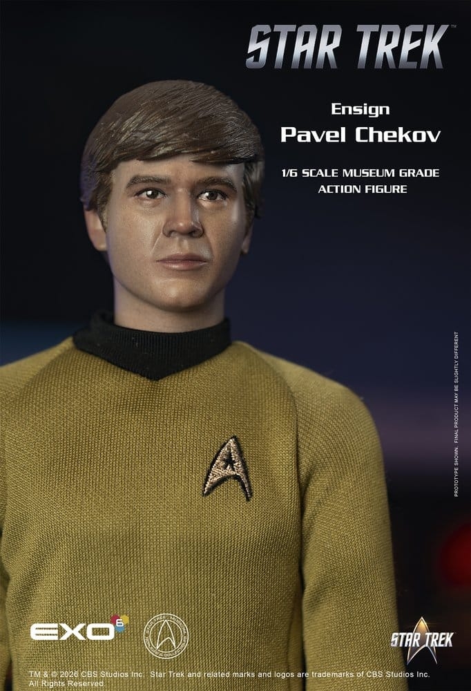 Ensign Pavel Chekov Museum Grade par Exo-6 - figurine 1/6 Star Trek de 30 cm