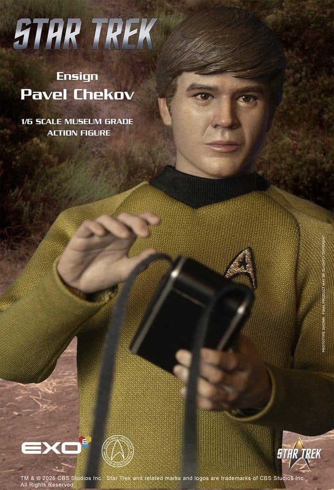 Ensign Pavel Chekov Museum Grade par Exo-6 - figurine 1/6 Star Trek de 30 cm