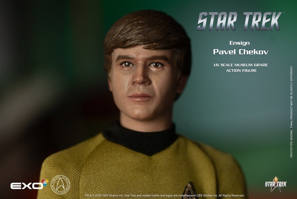 Ensign Pavel Chekov Museum Grade de Exo-6 - figura de acción Star Trek a escala 1/6