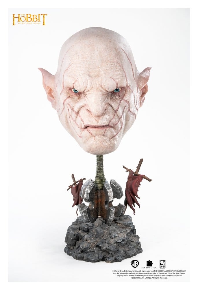Azog the Defiler Art Mask de Pure Arts - máscara The Hobbit a escala 1/1
