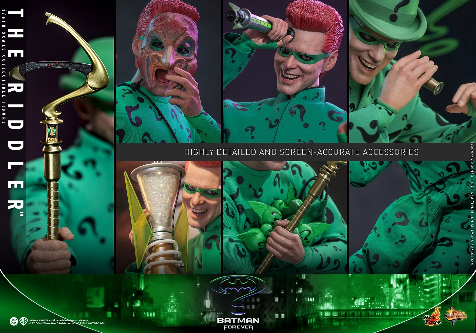 The Riddler van Hot Toys - MMS926 - Batman Forever 1/6 schaal actiefiguur