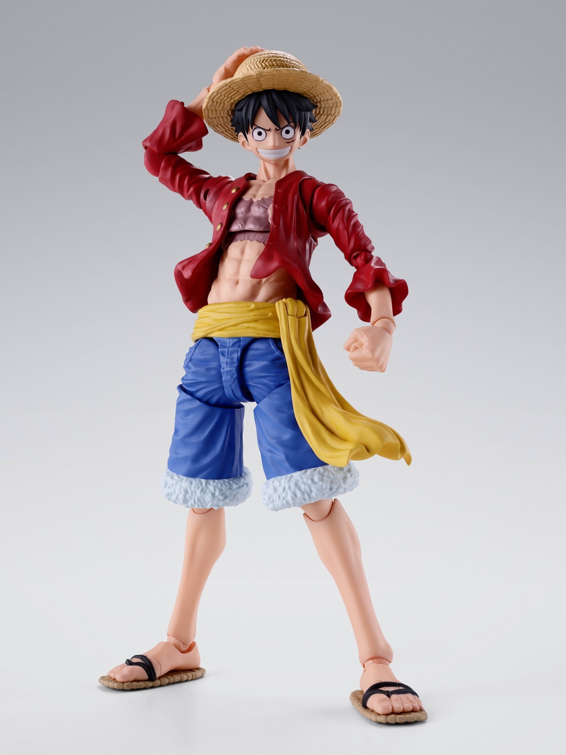 Monkey D Luffy (New World) S.H.Figuarts di Bandai Tamashii Nations Two Years Later - action figure One Piece alta 15 cm
