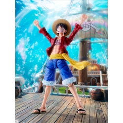 Monkey D Luffy (New World) S.H.Figuarts di Bandai Tamashii Nations Two Years Later - action figure One Piece alta 15 cm