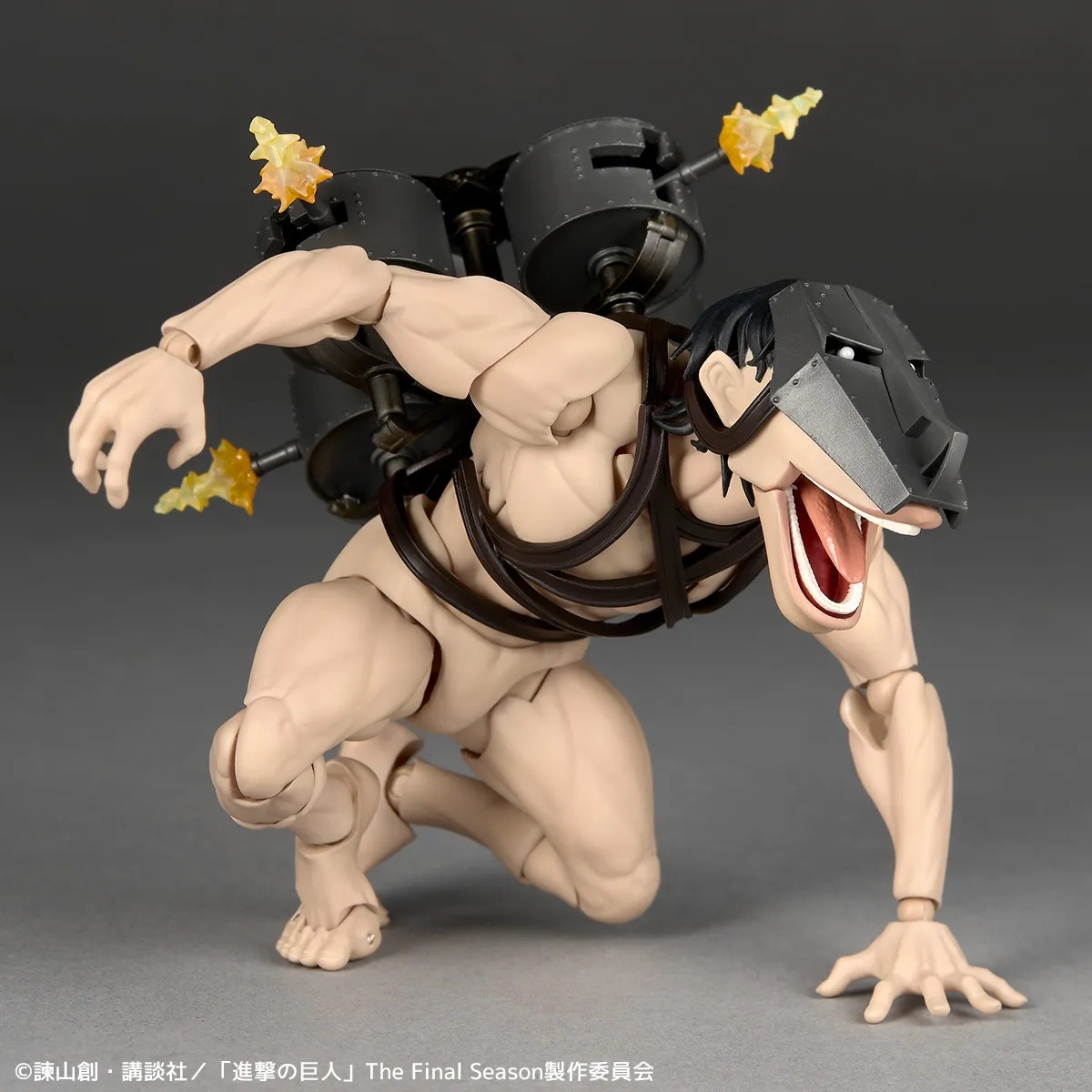 Cart Titan Revoltech Amazing Yamaguchi par Kaiyodo - figurine L'Attaque des Titans de 13 cm