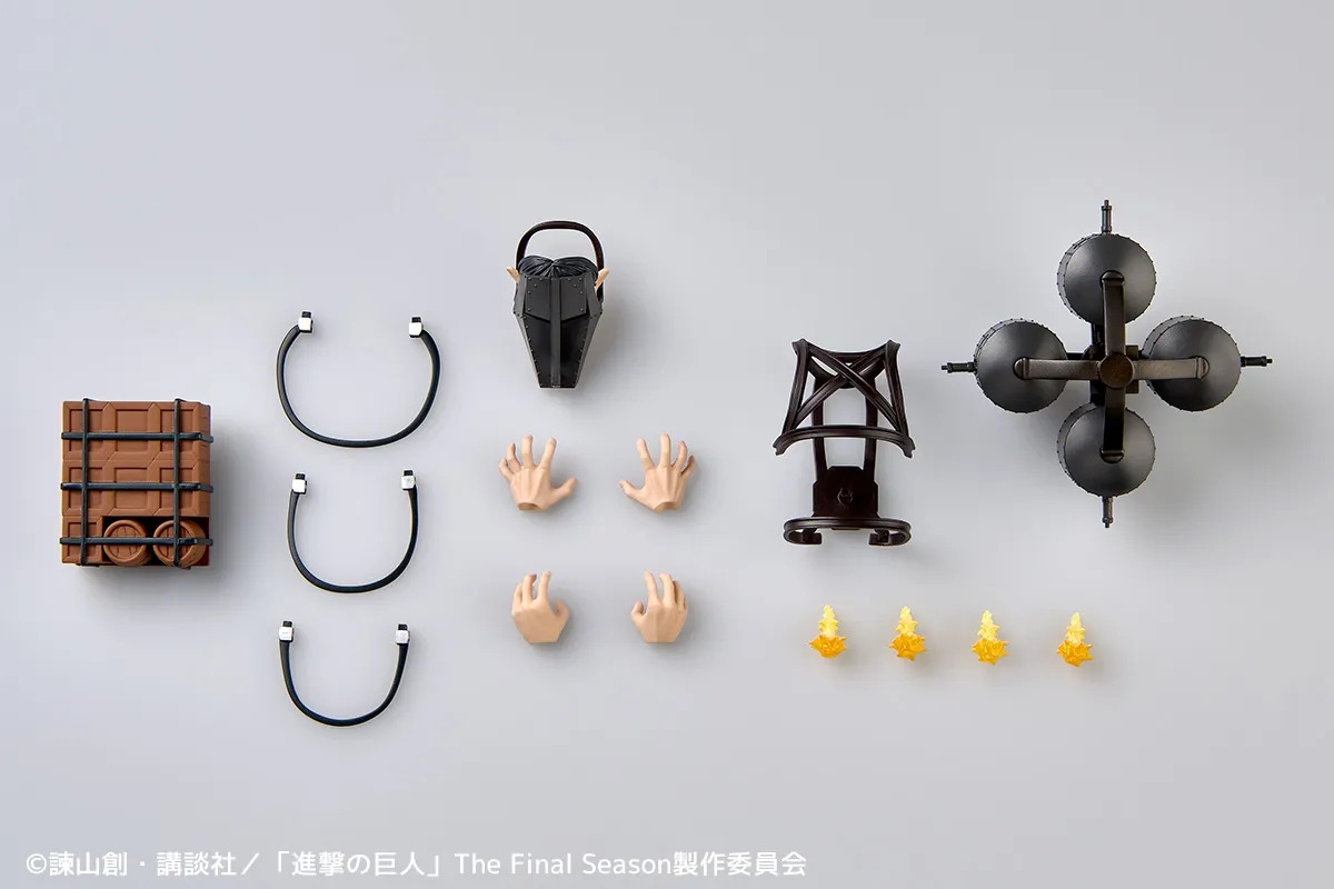 Cart Titan Revoltech Amazing Yamaguchi di Kaiyodo - action figure Attack on Titan alta 13 cm