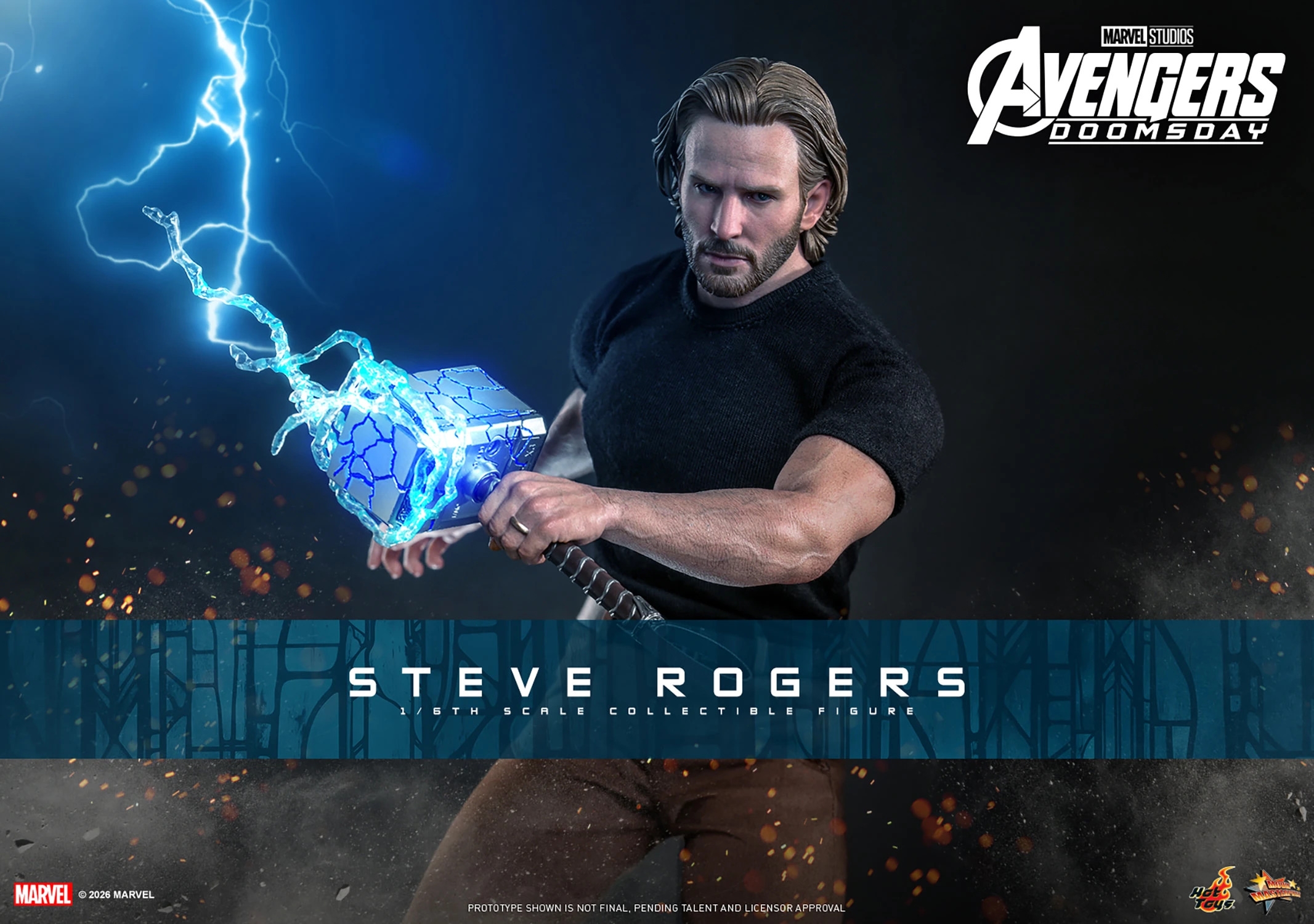 Steve Rogers de Hot Toys - MMS928 - figura de acción Avengers Doomsday a escala 1/6