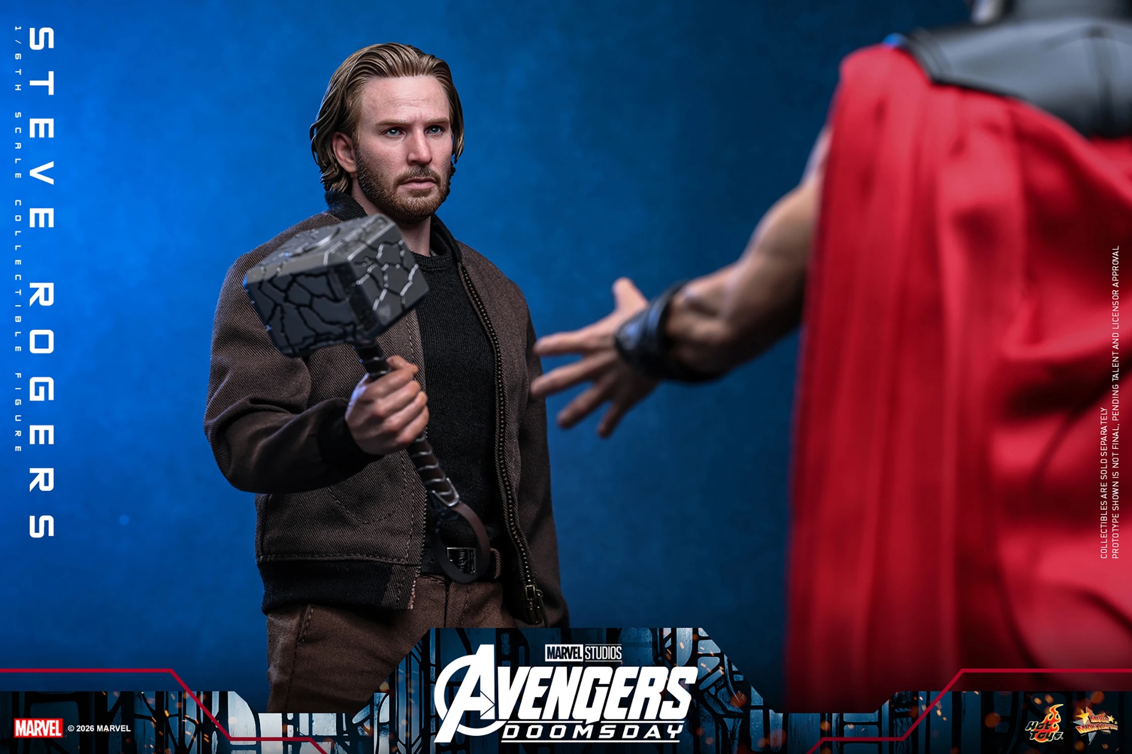 Steve Rogers de Hot Toys - MMS928 - figura de acción Avengers Doomsday a escala 1/6