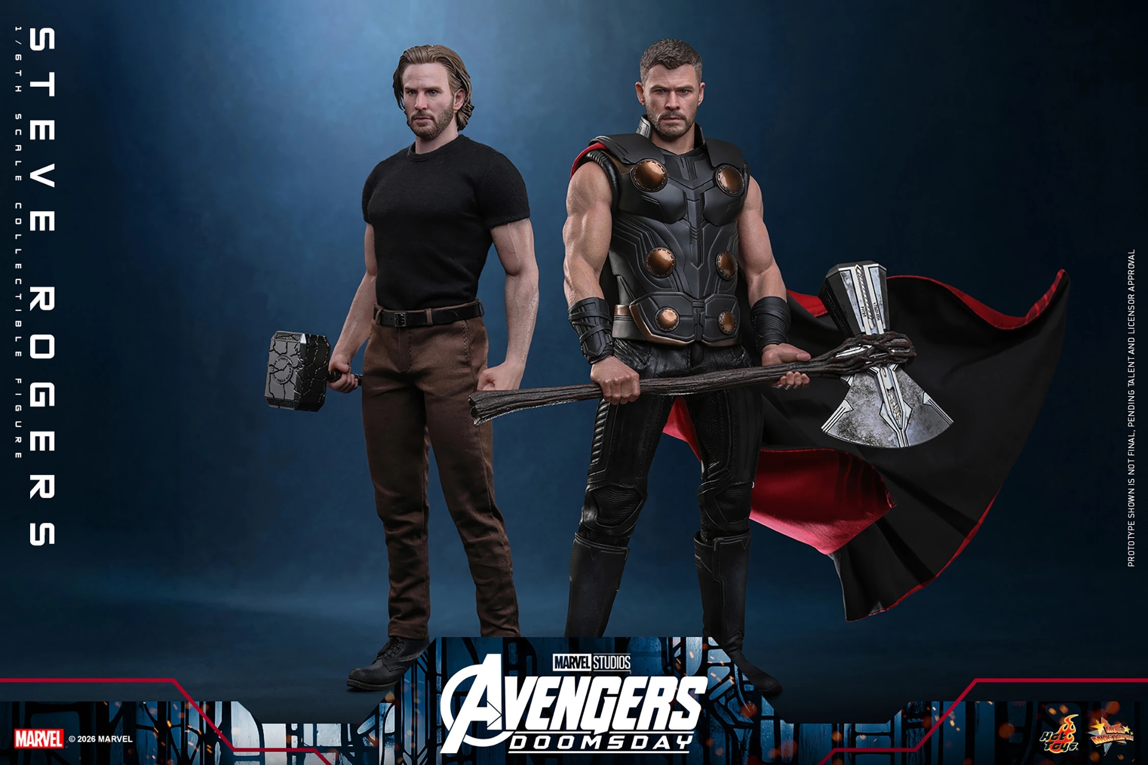 Steve Rogers di Hot Toys - MMS928 - action figure Avengers Doomsday in scala 1/6