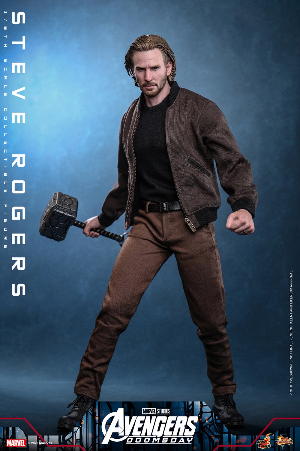 Steve Rogers van Hot Toys - MMS928 - Avengers Doomsday 1/6 schaal actiefiguur