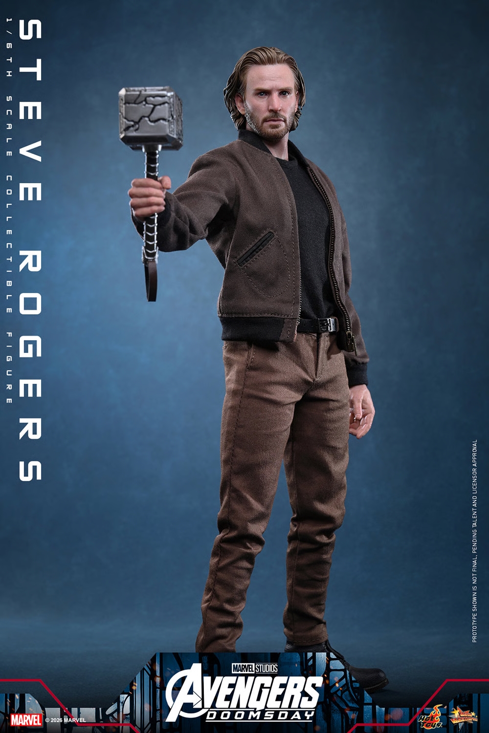 Steve Rogers van Hot Toys - MMS928 - Avengers Doomsday 1/6 schaal actiefiguur