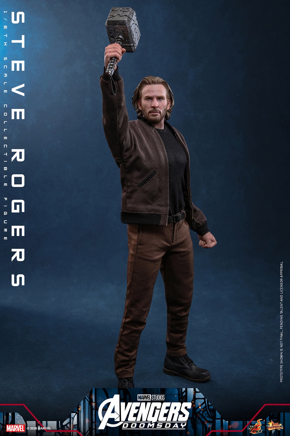 Steve Rogers van Hot Toys - MMS928 - Avengers Doomsday 1/6 schaal actiefiguur