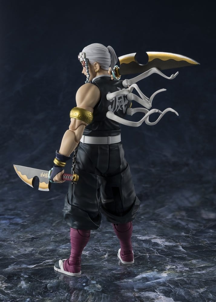 Uzui Tengen S.H.Figuarts par Bandai Tamashii Nations - figurine Demon Slayer: Kimetsu No Yaiba de 17 cm