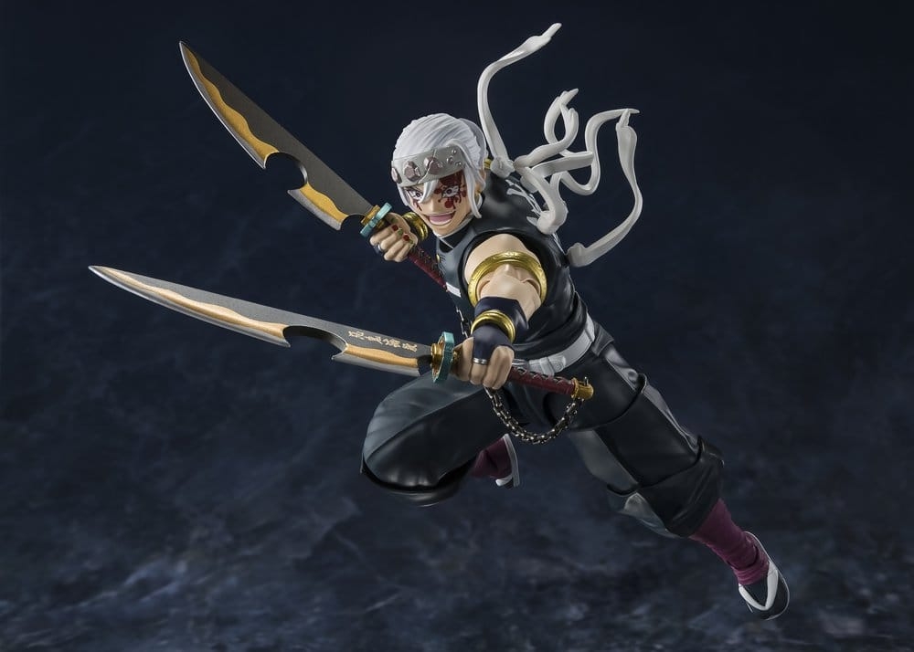 Uzui Tengen S.H.Figuarts par Bandai Tamashii Nations - figurine Demon Slayer: Kimetsu No Yaiba de 17 cm