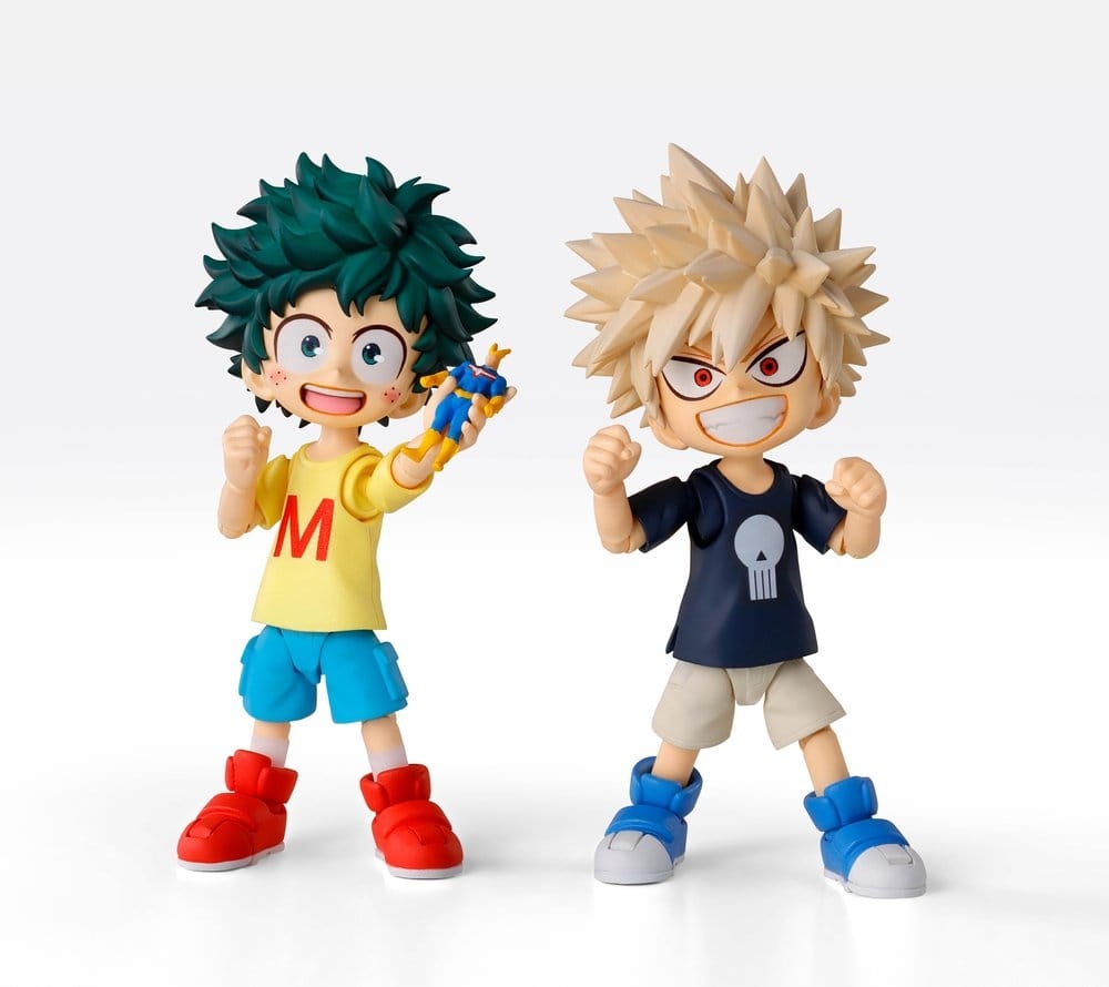 Izuku Midoriya and Katsuki Bakugo (Childhood Set) S.H.Figuarts di Bandai Tamashii Nations - action figure