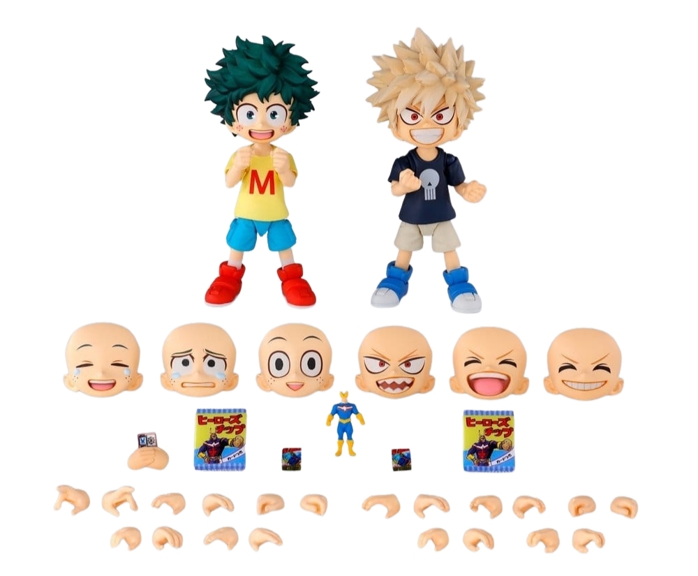 Izuku Midoriya and Katsuki Bakugo (Childhood Set) S.H.Figuarts de Bandai Tamashii Nations - figuras de acción