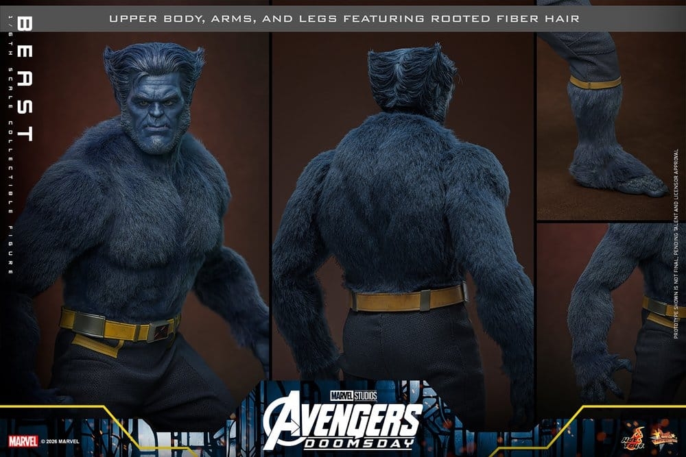 Beast van Hot Toys Deluxe - MMS921 - Avengers - Doomsday 1/6 schaal actiefiguur