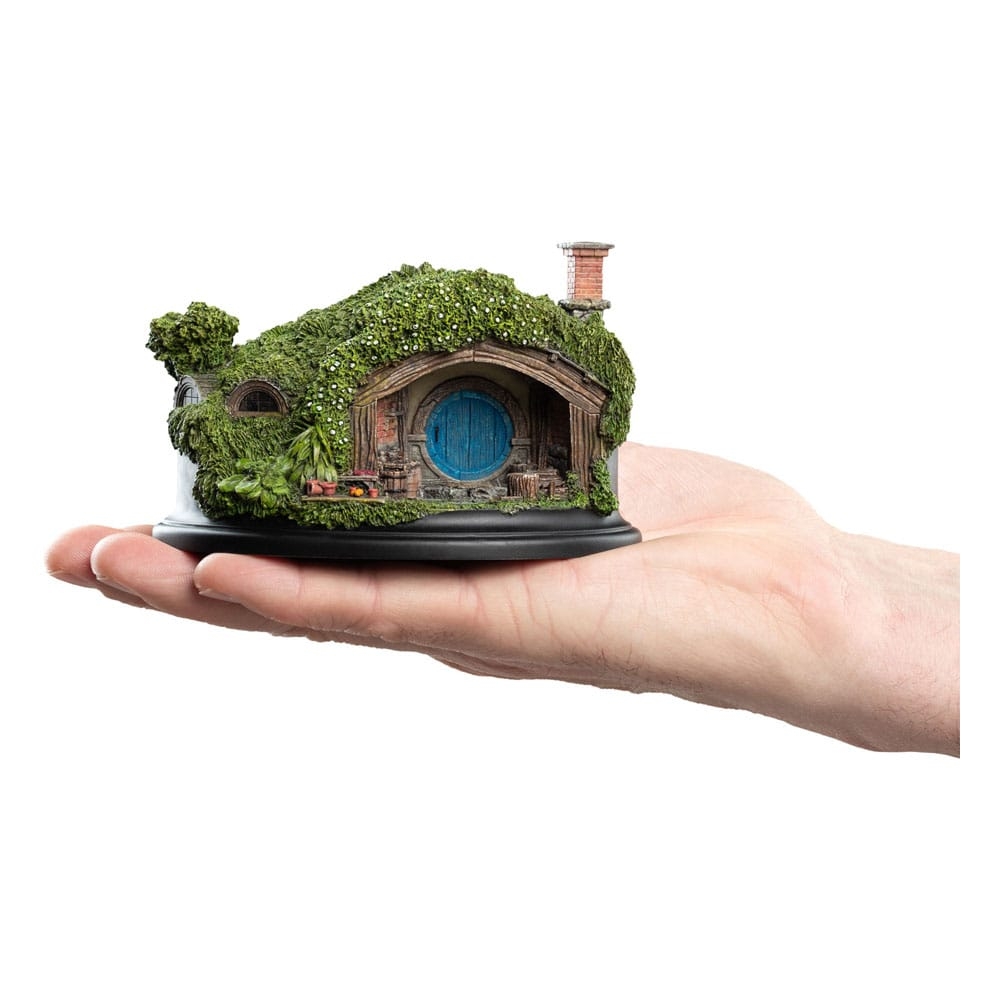 1 Hill Lane Hobbit Hole par Weta Workshop - diorama Le Seigneur des Anneaux de 7 cm