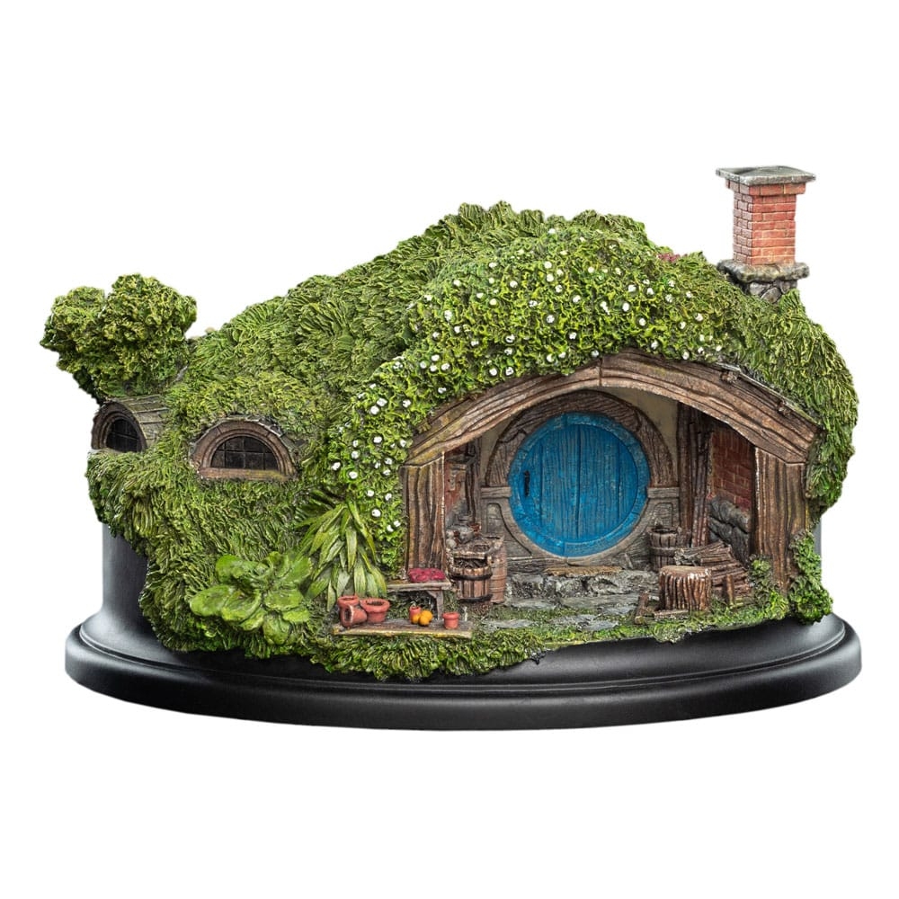 1 Hill Lane Hobbit Hole par Weta Workshop - diorama Le Seigneur des Anneaux de 7 cm